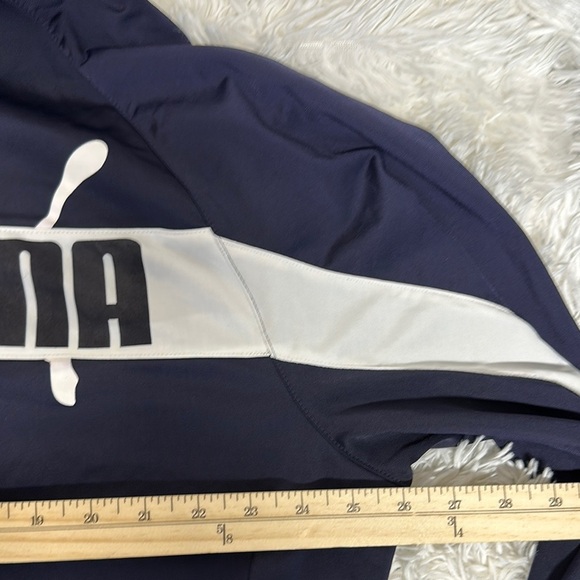 Puma Performance Jacket in Navy and White - Picture 9 of 10